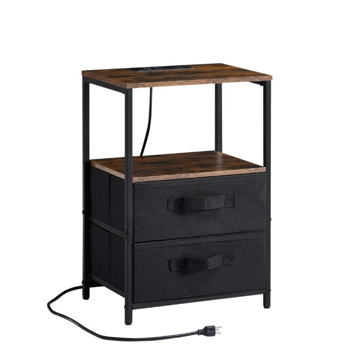 Nightstand with charging station and socket - Image 6