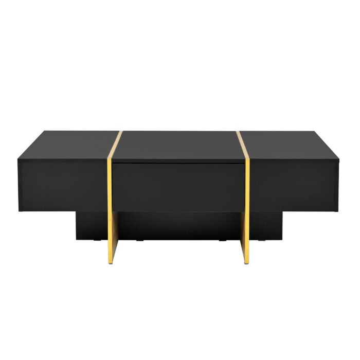 Multifunctional rectangular coffee table with 2 drawers - Image 11
