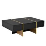 Multifunctional rectangular coffee table with 2 drawers - Image 13