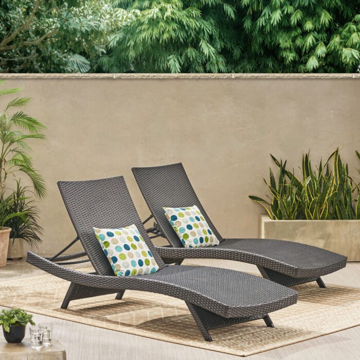 Salem Pe Rattan Sunbeds (set of 2) - Image 2