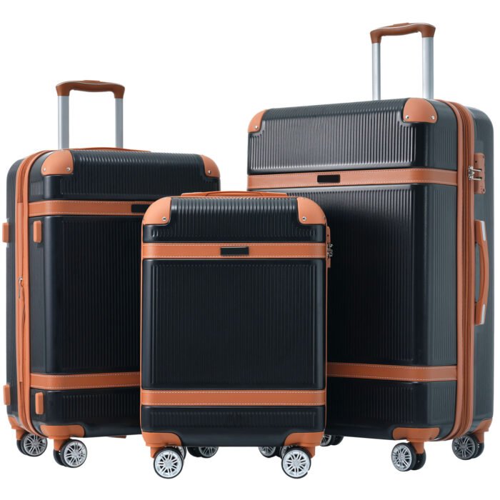 3 Piece Set Hardshell Lightweight Luggage with TSA Lock (20/24/28) - Image 7