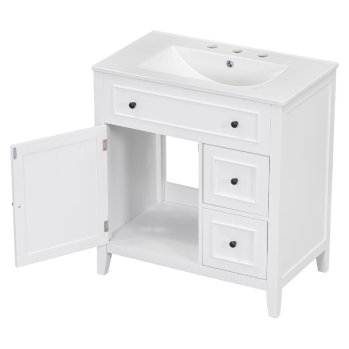 Bathroom Vanity with Sink Top with Door and Two Drawers - Image 19