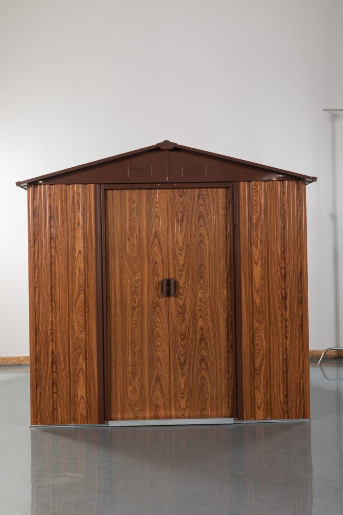 Outdoor Metal Storage Shed with Metal Floor Base and window - Image 8
