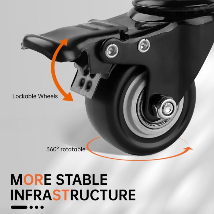 FANCO Black Universal Rotating TV Stand and maximum VESA 600x400mm (32-80 inch TVs) - Image 9