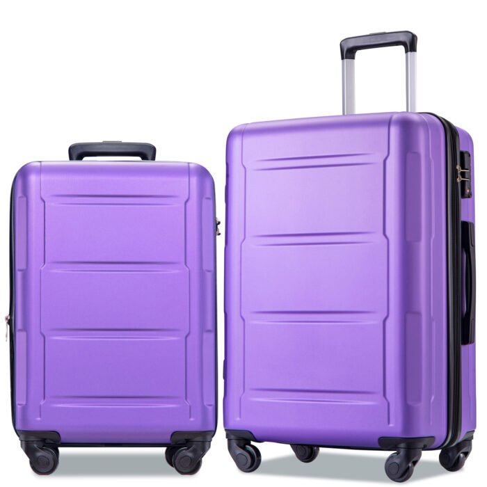 Expanable Lightweight Spinner Wheel 2 Piece Luggage Set with ABS and TSA Lock (20/24) - Image 9