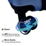 3 Pieces Lightweight Hardshell with TSA Lock ,Green (Cosmetic Case/20/28/) Dark Blue - Image 6