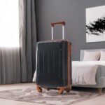 Hard shell luggage set 6-piece luggage set, expandable lightweight wheeled