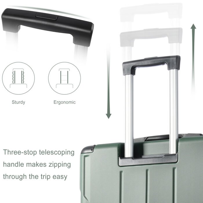 Hardshell Lightweight Expandable Single Luggage Spinner with TSA Lock (24) - Image 5