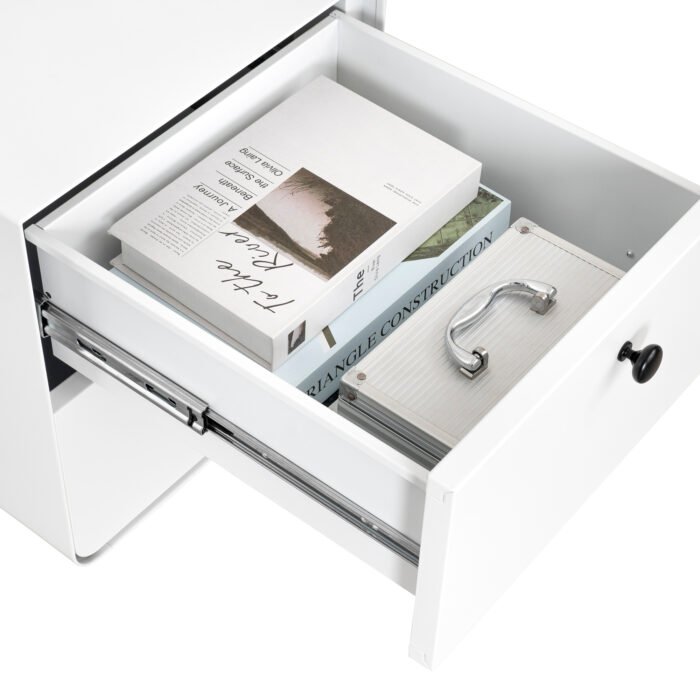 Modern  Steel Nightstand Cabinet - Image 8