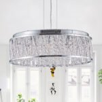 Crystal Pendant Circular Ceiling Light Fixture - Image 7