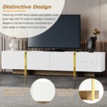 Luxury Fluted TV Stand for TVs Modern Entertainment Center (Up to 80'') - Image 4