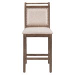 Wooden Counter Height Drop Leaf Dining Table with 2 Upholstered Chairs - Image 21