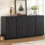 Four-Door U-Style Distinctive Cabinet Sideboard with Ash Veneer - Image 3