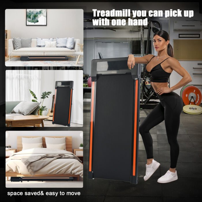 Portable Treadmill for home and office use with 0.6 to 3.8 miles per hour - Image 6