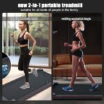 Portable Treadmill for home and office use with 0.5 to 4 miles per hour - Image 2