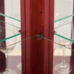 Corner Curio cabinet with illuminated tempered glass and adjustable brackets - Image 23