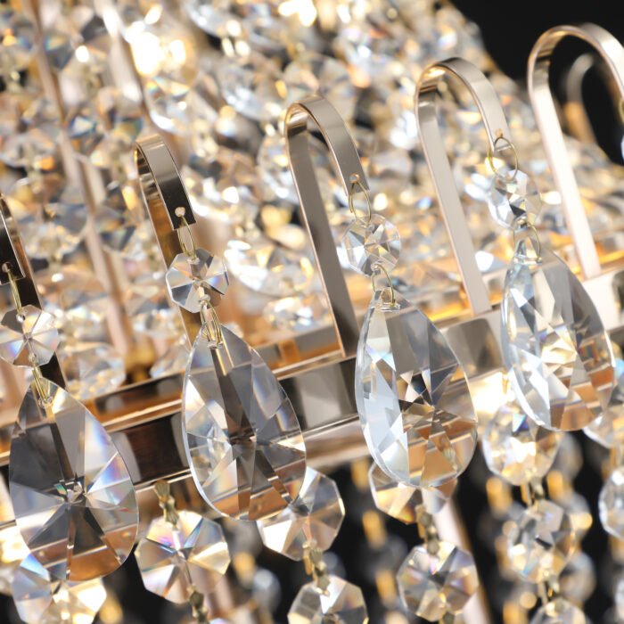 Golden Crystal Chandeliers pendant light - Image 5