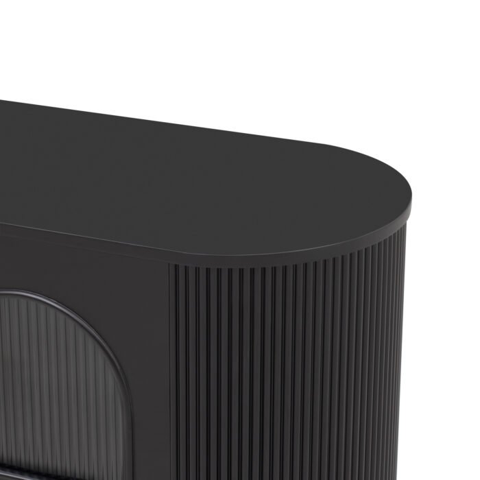 U-Can Modern TV Stand with 4 Cabinets and Metal Legs and Handles (up to 80 Inches) - Image 12