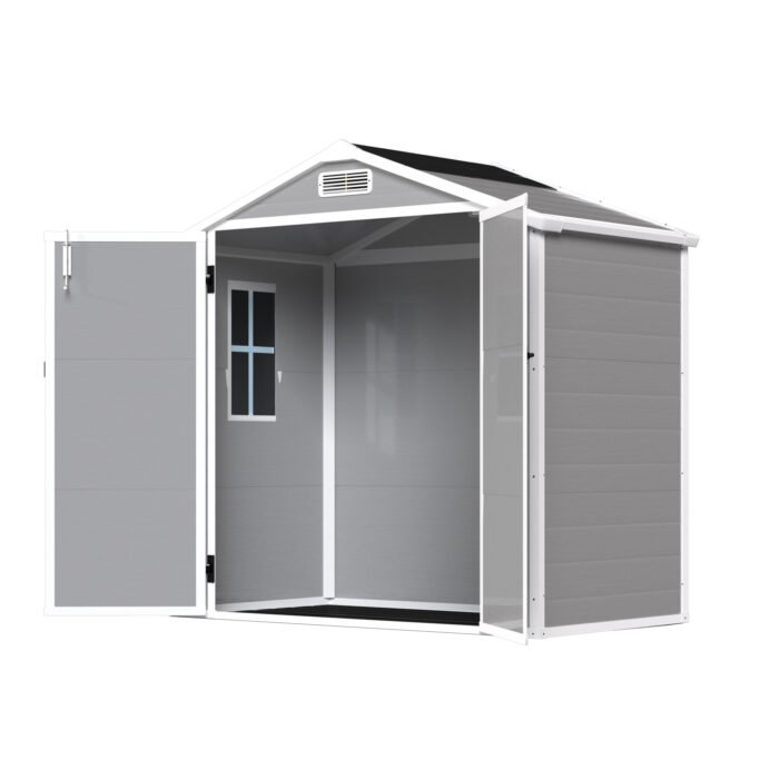 Resin Weather Resistant Outdoor Storage Shed with Floor (6'x4.4') - Image 20