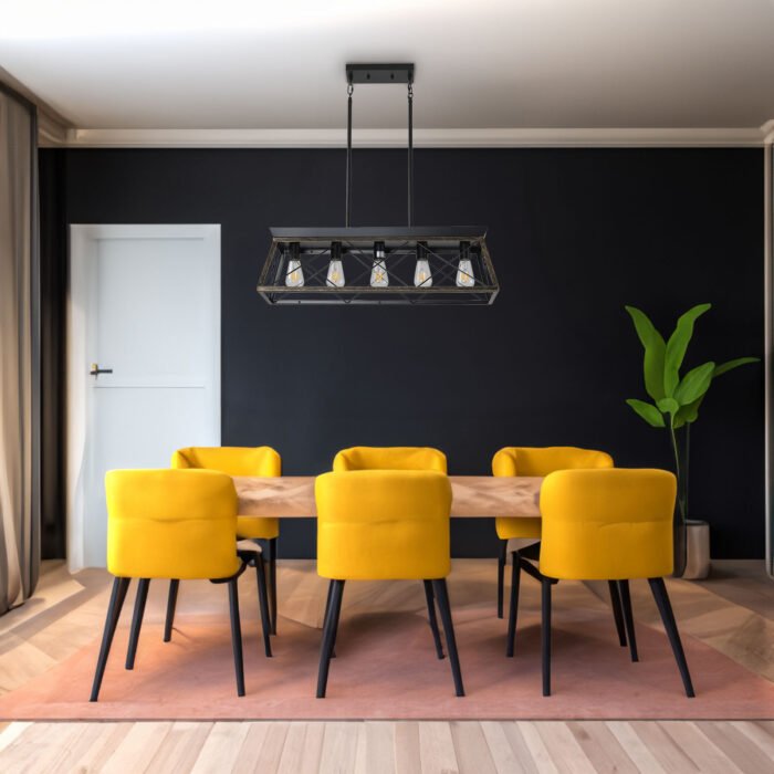 5 Light Farmhouse Chandeliers Light for Dining Room - Image 2