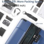 Hardshell Lightweight Luggage 3 Pcs Sets Spinner Suitcase with TSA Lock (20/24/28) - Image 3