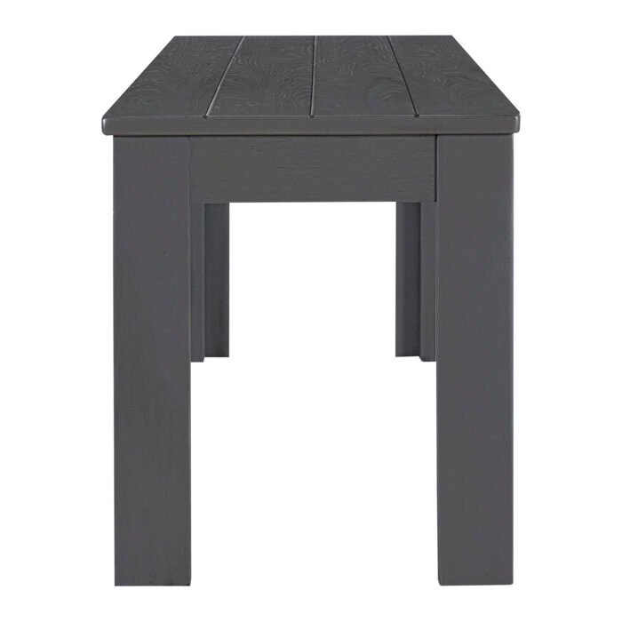 3-piece retro rectangular stand table and 2 wooden stools - Image 27