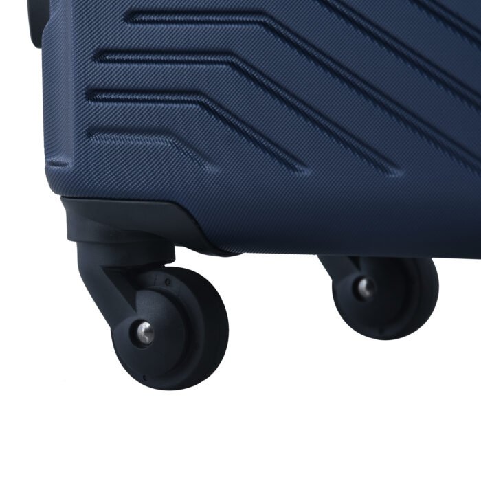 3 Piece Luggage Sets ABS Lightweight Suitcase with Two Hooks, Spinner Wheels, TSA Lock, (20/24/28) Navy - Image 15