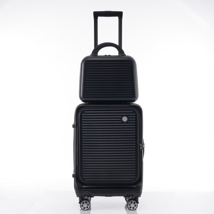 Carry-on Lightweight Luggage 20 Inch Front Open Luggage Suitcase with Front Pocket and USB Port - Image 15