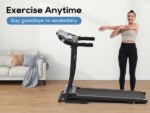 Folding treadmill with pulse sensor and silent brushless motor (2.5-HP) - Image 4