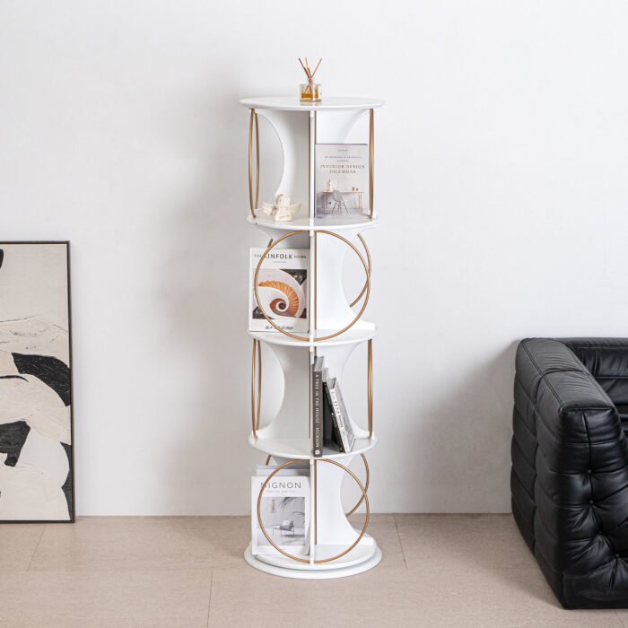 Display rack with 4-layer floor standing organizer and 360 ° rotation option - Image 2