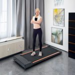Portable Treadmill for home and office use with 0.6 to 3.8 miles per hour