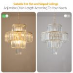 Crystal Chandelier Lights Fixture Hanging Pendant - Image 8