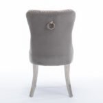 High end tufted solid wooden velvet dining chair (set of 2) - Image 10