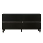 Vintage Faceted Carved And Spliced Doors Buffet - Image 14