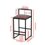 Counter Height Bar and Island Stools (Set of 2) - Image 6