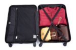 3 Piece Luggage Sets with Two Hooks Spinner Wheels (20/24/28) - Image 12