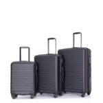 3 Piece Luggage Set with ABS Lightweight Suitcase with Two Hooks (20/24/28) - Image 9