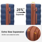 Merax Expandable Luggage with TSA Lock Spinner Wheels Hardside - Image 3