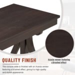 Farmhouse Style Entryway Table with Open Shelf and Sturdy Construction - Image 7