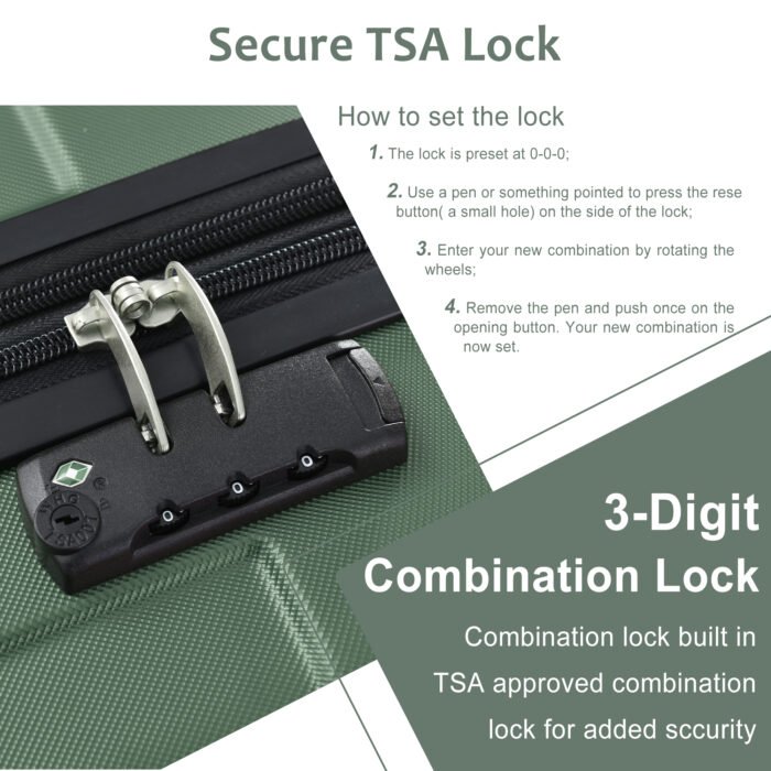 Hardshell Lightweight Expandable Single Luggage Spinner with TSA Lock (24) - Image 7