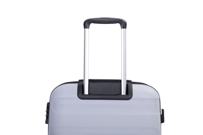 3 Piece Set Hardshell PP Luggage Sets Lightweight with TSA Lock (20/24/28) Silver - Image 22