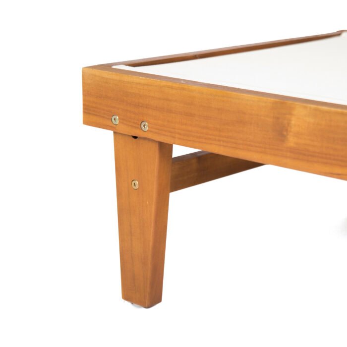 Summerland wooden Sunbed with mesh - Image 15