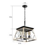 4-Light Farmhouse Chandeliers For Dining Room - Image 8