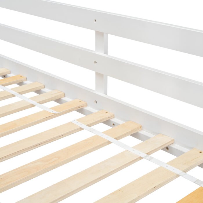 Twin over House Bunk Bed with Roof and Window and with Safety Guardrails and Ladder - Image 22