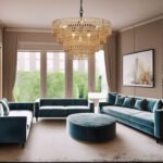 6 Light Pendant Lighting with 4 Tier Woven Lampshade