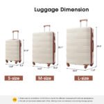 Hardshell Luggage Sets 3 Pcs Spinner Suitcase with TSA Lock Lightweight (20/24/28) - Image 2