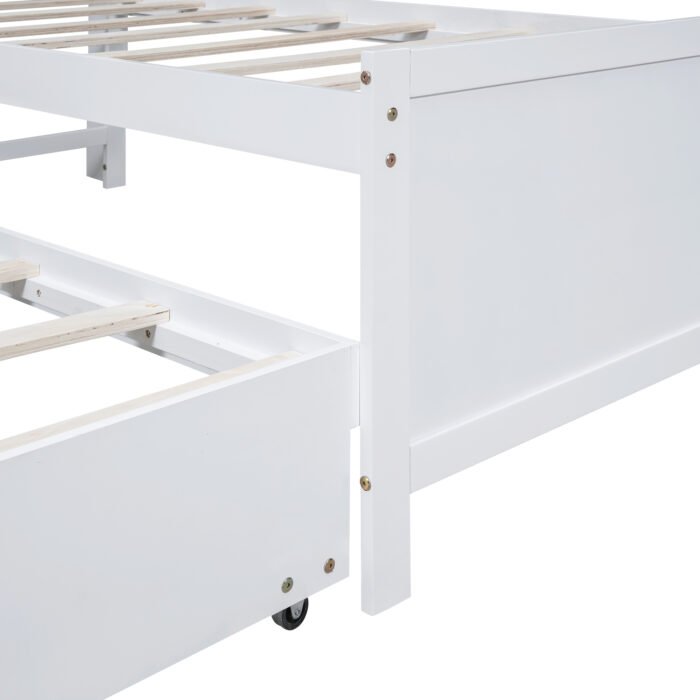 Twin Size Platform Bed with Drawers Storage and LED Headboard - Image 15