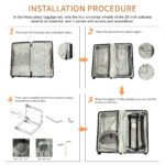 Durable Lightweight Luggage with Collapsible Cup Holder (20″/24″/29″/Travel Bag) - Image 13