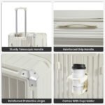 Durable Lightweight Luggage with Collapsible Cup Holder (20″/24″/29″/Travel Bag) - Image 5