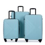 3 Piece Lightweight Luggage Set with Spinner Wheels and TSA Lock (20/24/28) - Image 8